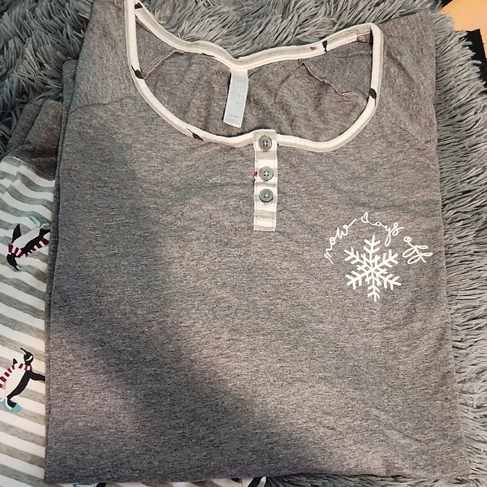 Cacique Gray Sleepwear Set - Picture 3 of 4
